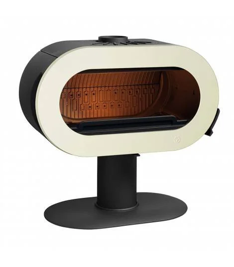 FIFTY EMAILLIERTER FREISTEHENDER HOLZKaminofen – INVICTA