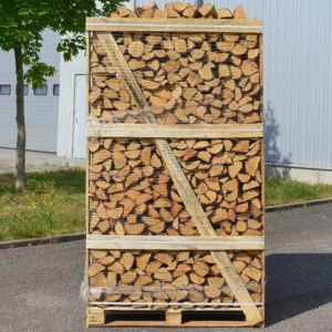 Kaminholz Brennholz Birke 2 Rm | 30-33 cm Holzlänge, 920 kg| ofenfertig getrocknet & gespalten | Feuerholz